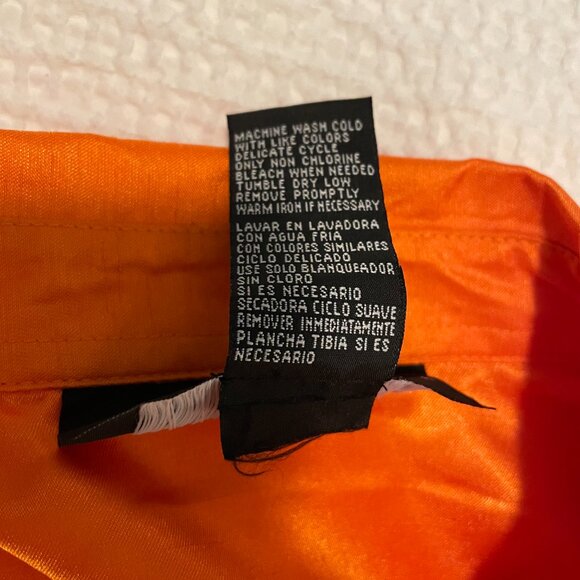 Vintage Orange Blouse 10P Sag Harbor Petite - short sleeve with shoulder pads - Picture 5 of 5